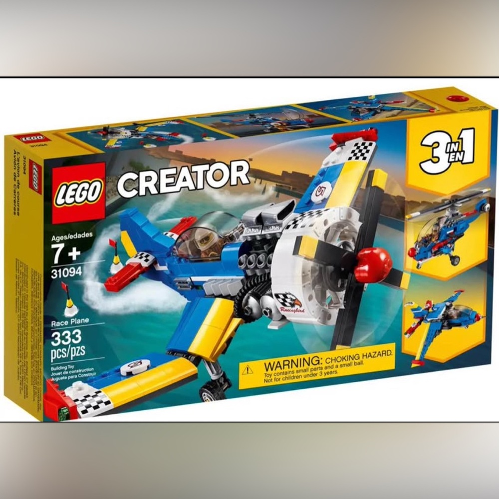 LEGO Creator Vibrant Blue and Yellow Racing Plane - Picture 1 of 5
